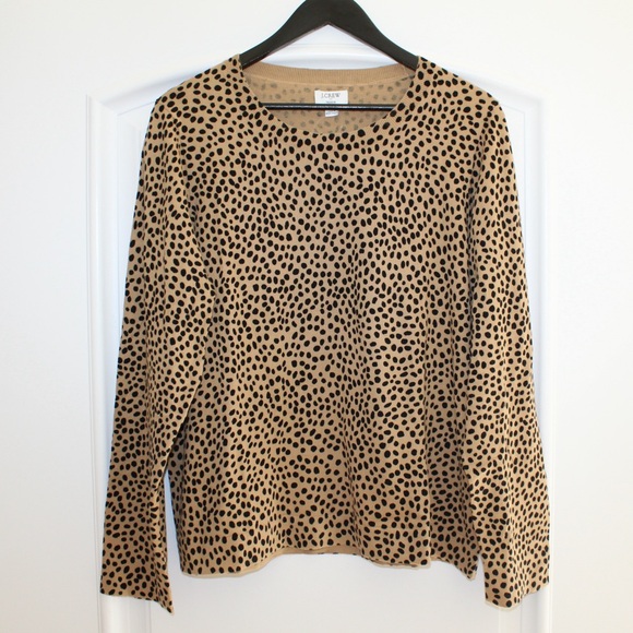 J. Crew cheetah print sweater (women’s XXL) (NWT) - Picture 5 of 13